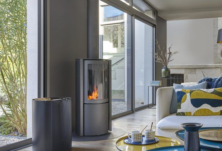 installation poele a bois design