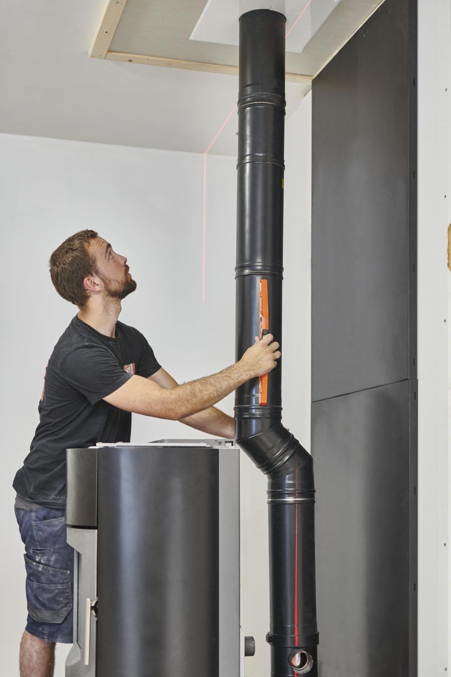 installation poele a bois