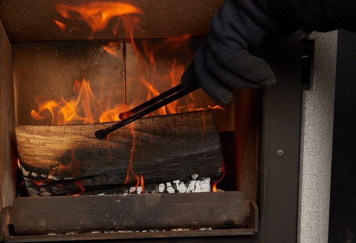 cheminée avec insert